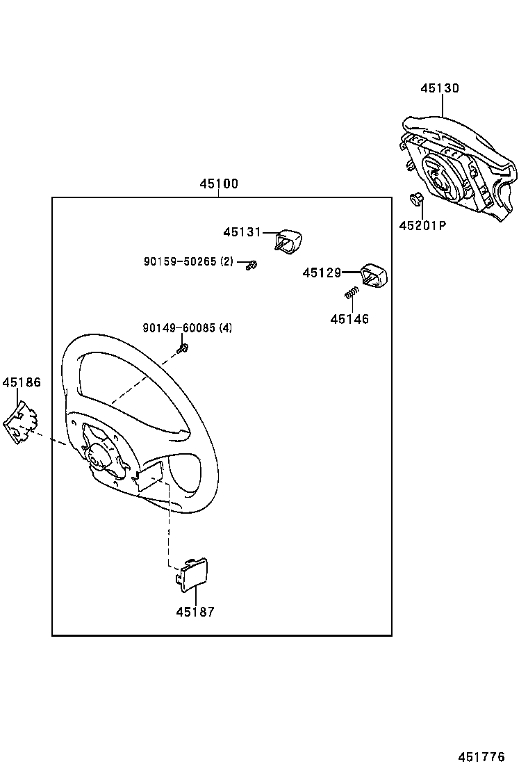 45130-65010-C0 BUTTON ASSY, HORN product image