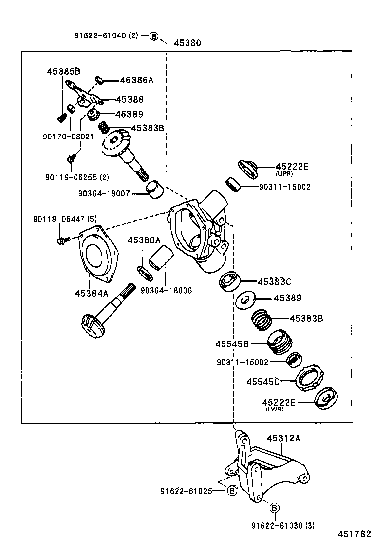 45210-37100 SHAFT ASSY, STEERING MAIN product image