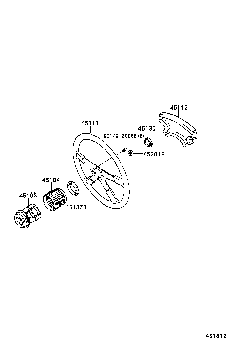 45130-10150 BUTTON ASSY, HORN product image