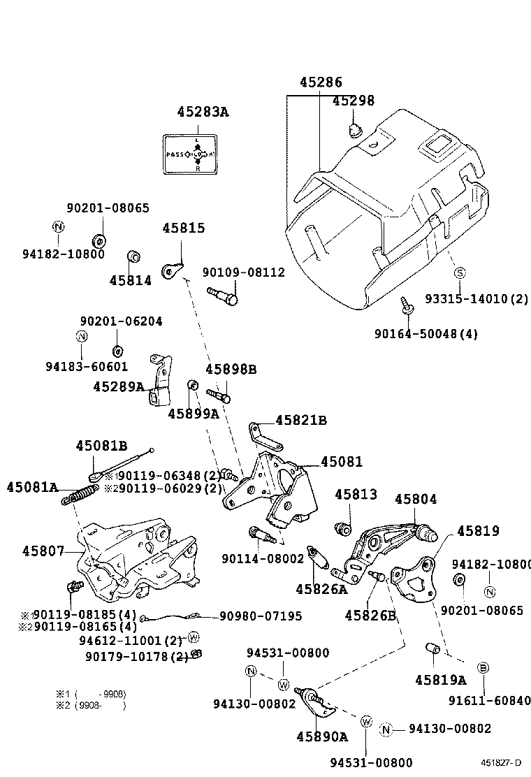 45280-60360 BRACKET ASSY, STEERING COLUMN, UPPER product image