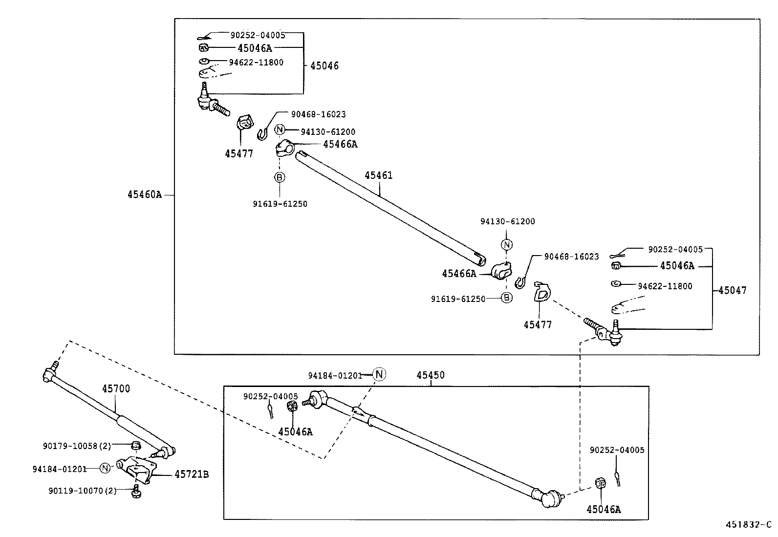 44250-37020 GEAR ASSY, POWER STEERING(FOR RACK & PINION) product image