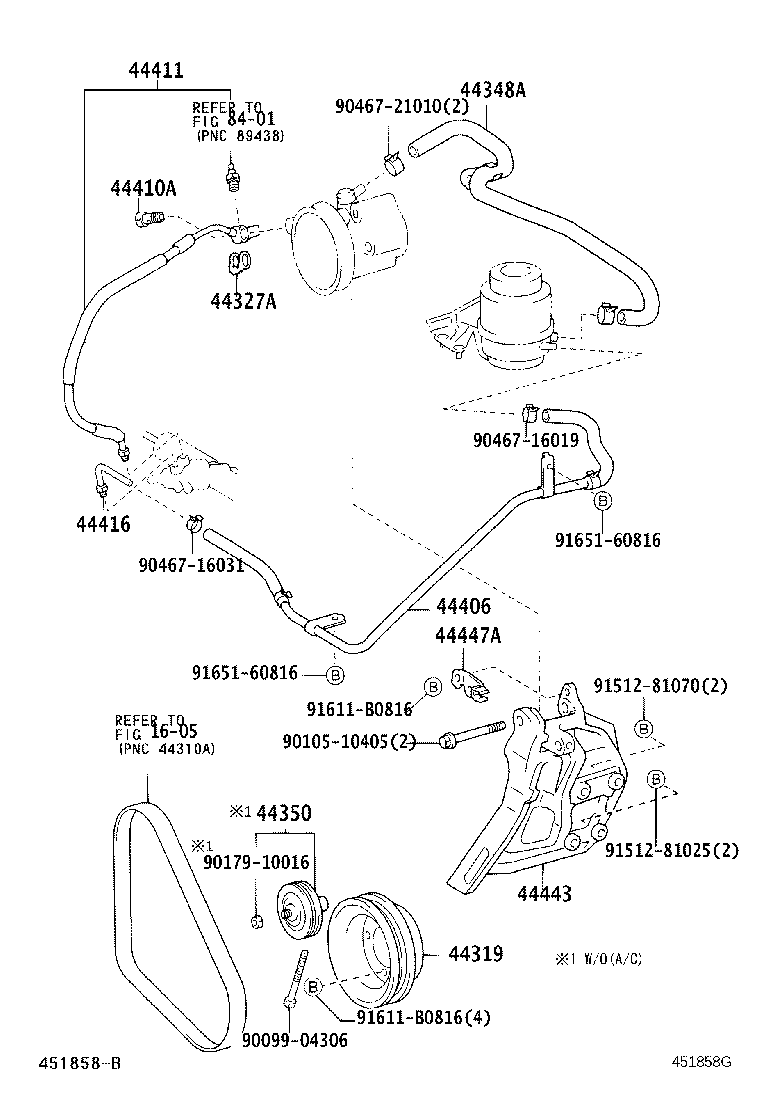 44348-27210 HOSE, OIL RESERVOIR TO PUMP, NO.1 product image