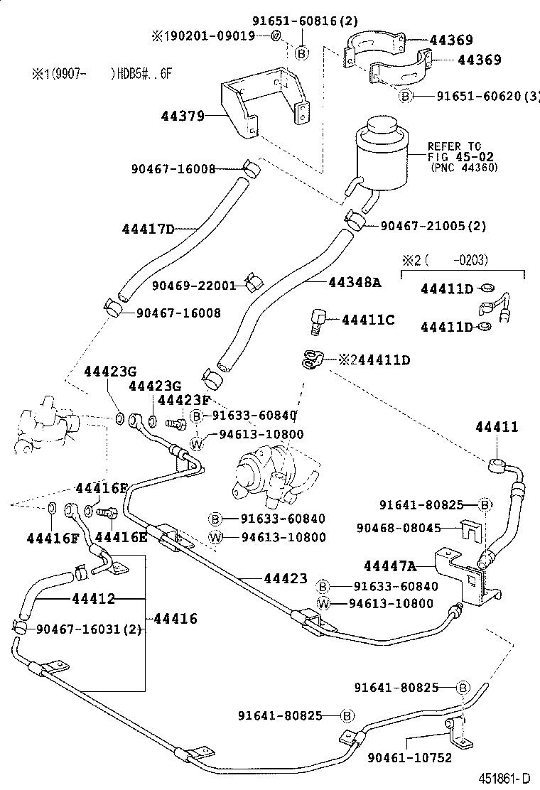 44369-36040 BRACKET, OIL RESERVOIR, NO.2 product image