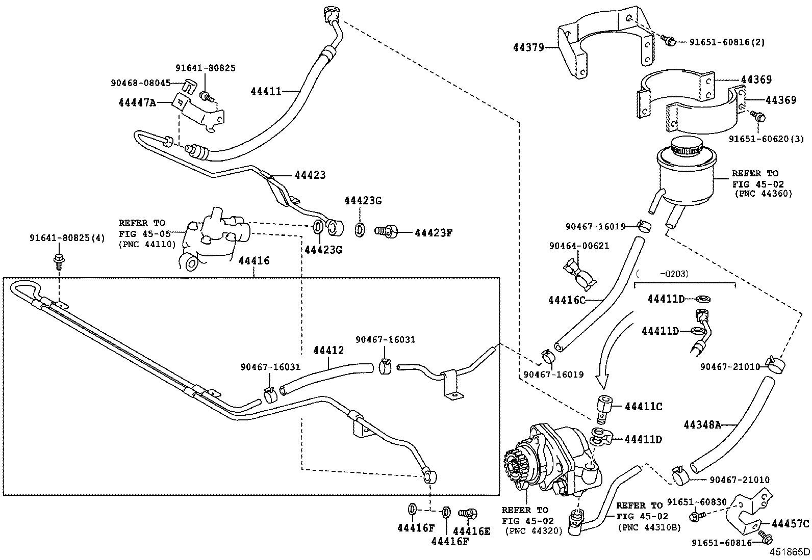 44369-36030 BRACKET, OIL RESERVOIR, NO.2 product image