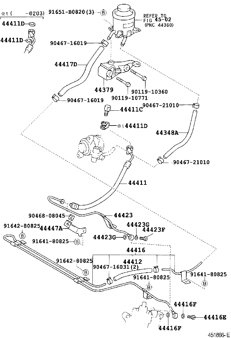44369-36030 BRACKET, OIL RESERVOIR, NO.2 product image