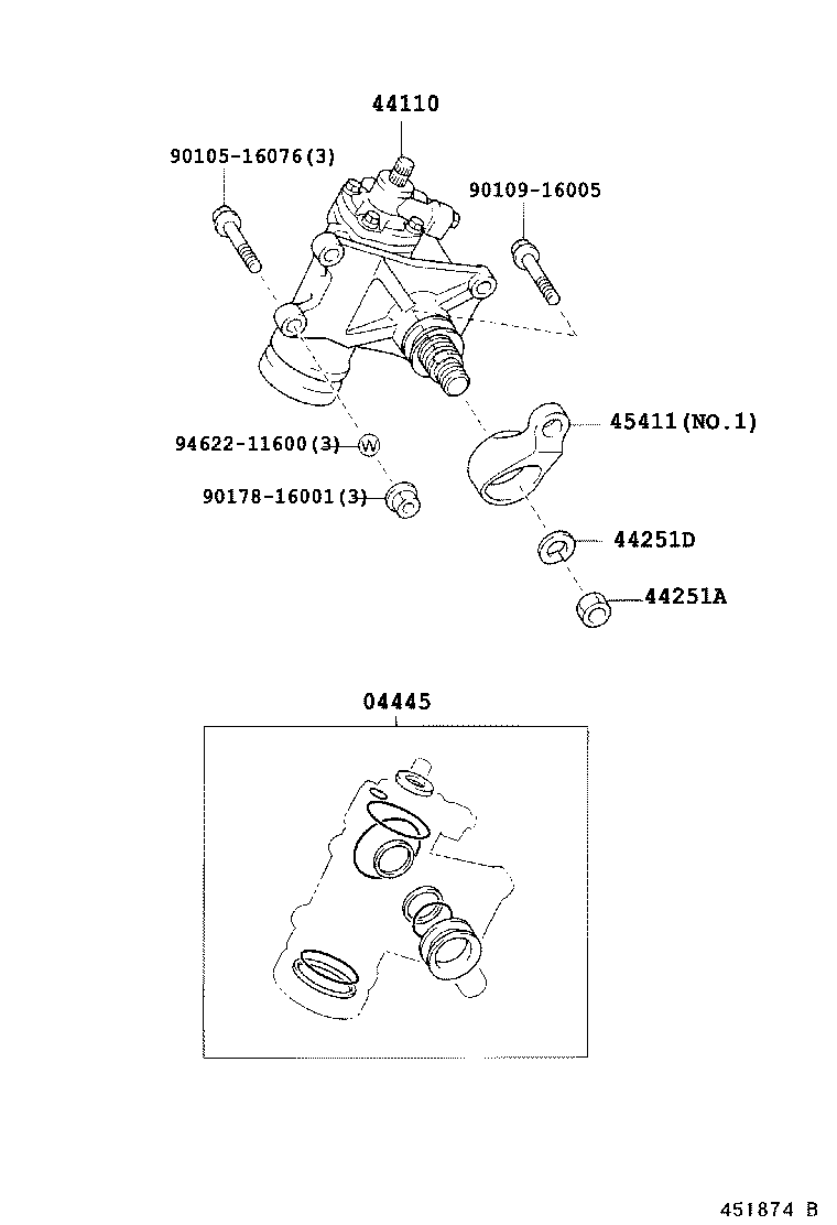 45440-36280 LINK ASSY, STEERING DRAG product image