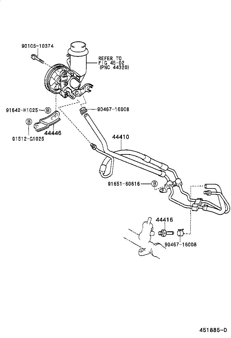 Toyota 44410-52040 TUBE ASSY, PRESSURE FEED