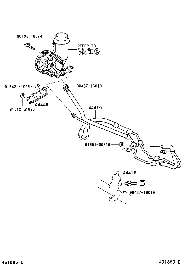 Toyota 44446-52010 STRUT, ADJUSTING