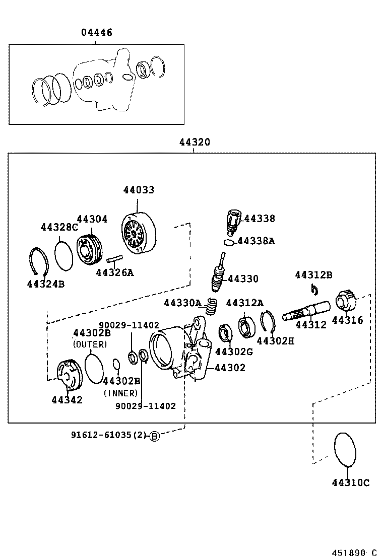 S4432-61180 END, VANE PUMP HOUSING product image