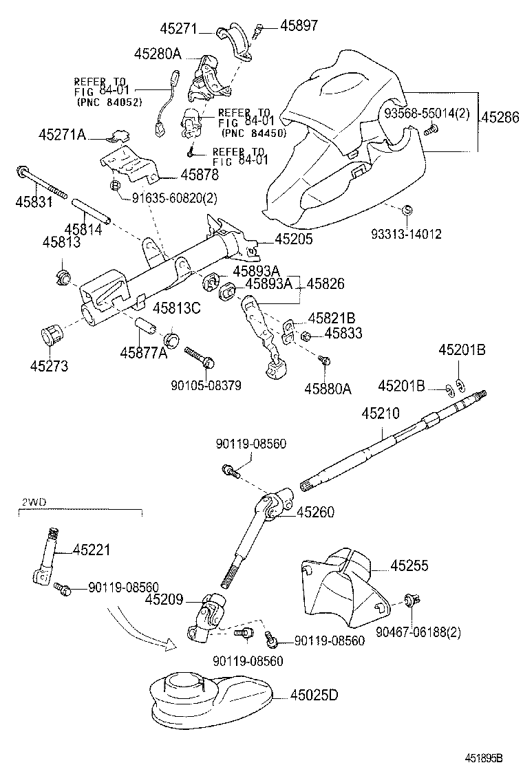 45255-52030 PLATE, STEERING COLUMN HOLE COVER product image