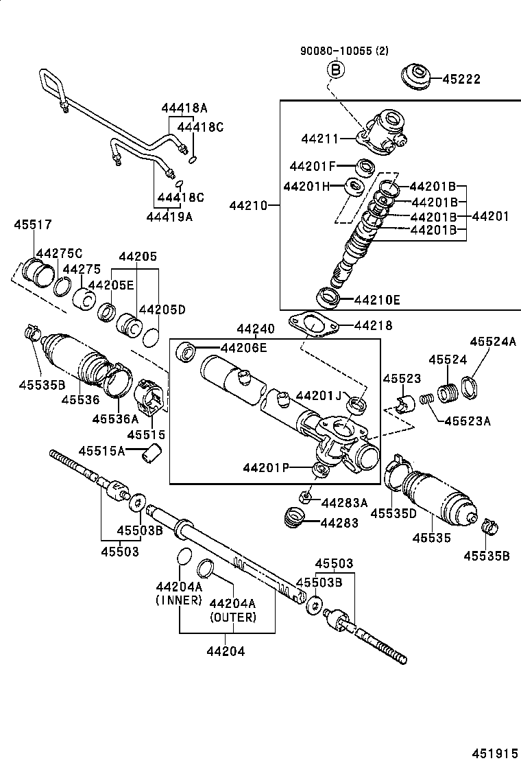44210-07072 VALVE ASSY, POWER STEERING CONTROL product image