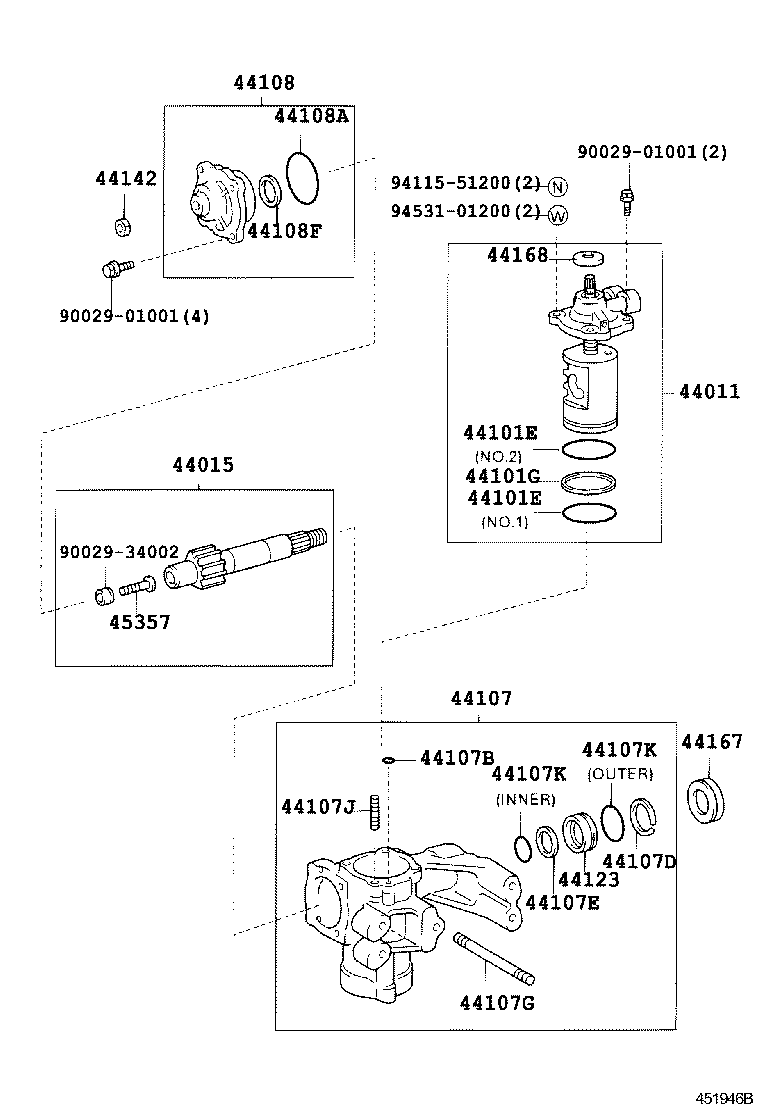 44110-37172 GEAR ASSY, POWER STEERING product image