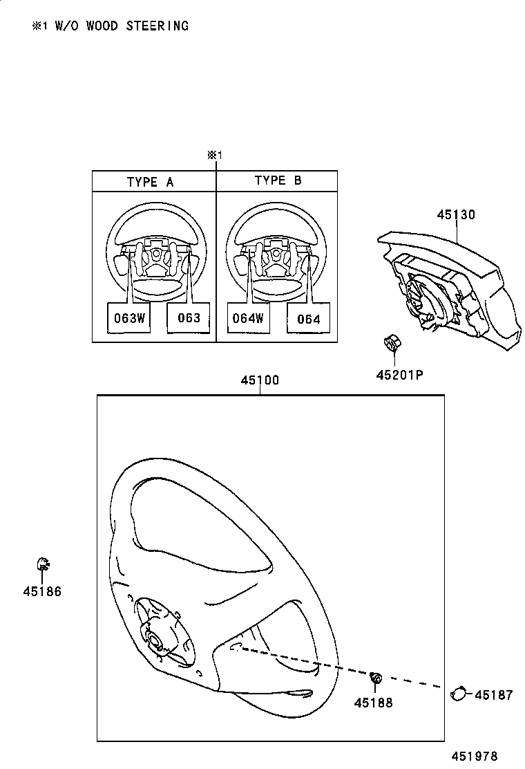 45100-06331-B2 WHEEL ASSY, STEERING product image