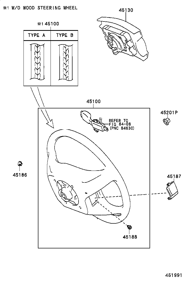 45100-06331-B2 WHEEL ASSY, STEERING product image