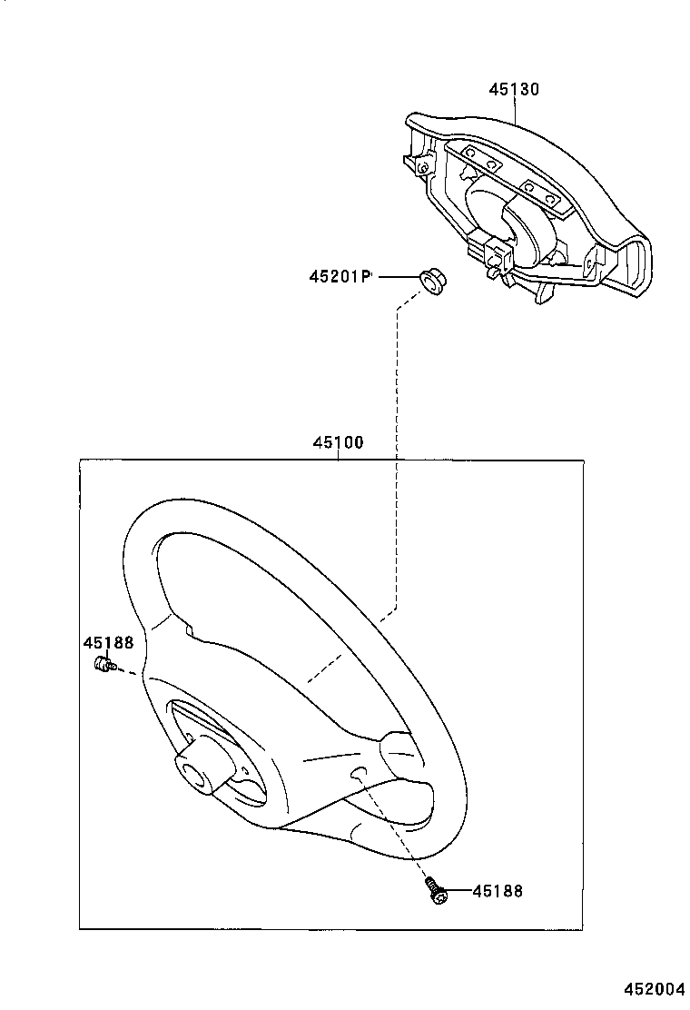 45130-52220-B0 BUTTON ASSY, HORN product image
