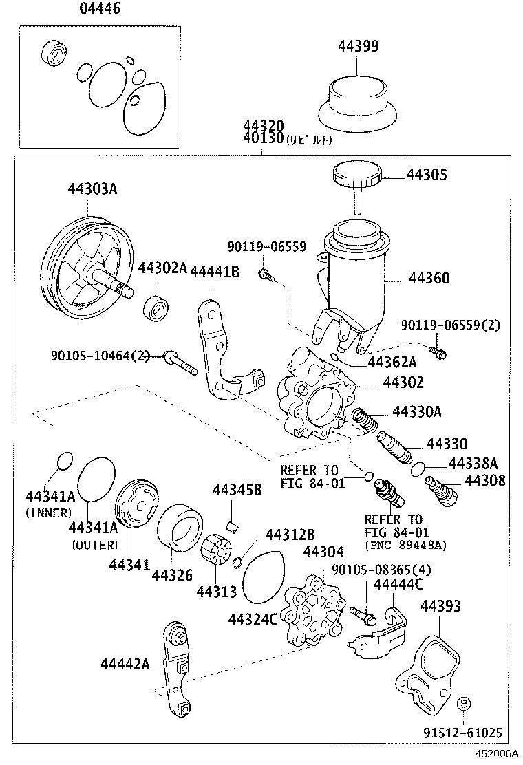 44308-52030 UNION SUB-ASSY, PRESSURE PORT product image