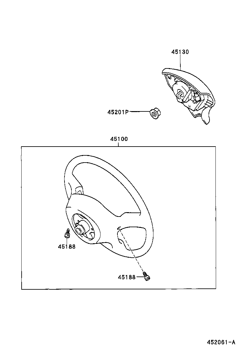 45100-05060-B2 WHEEL ASSY, STEERING product image