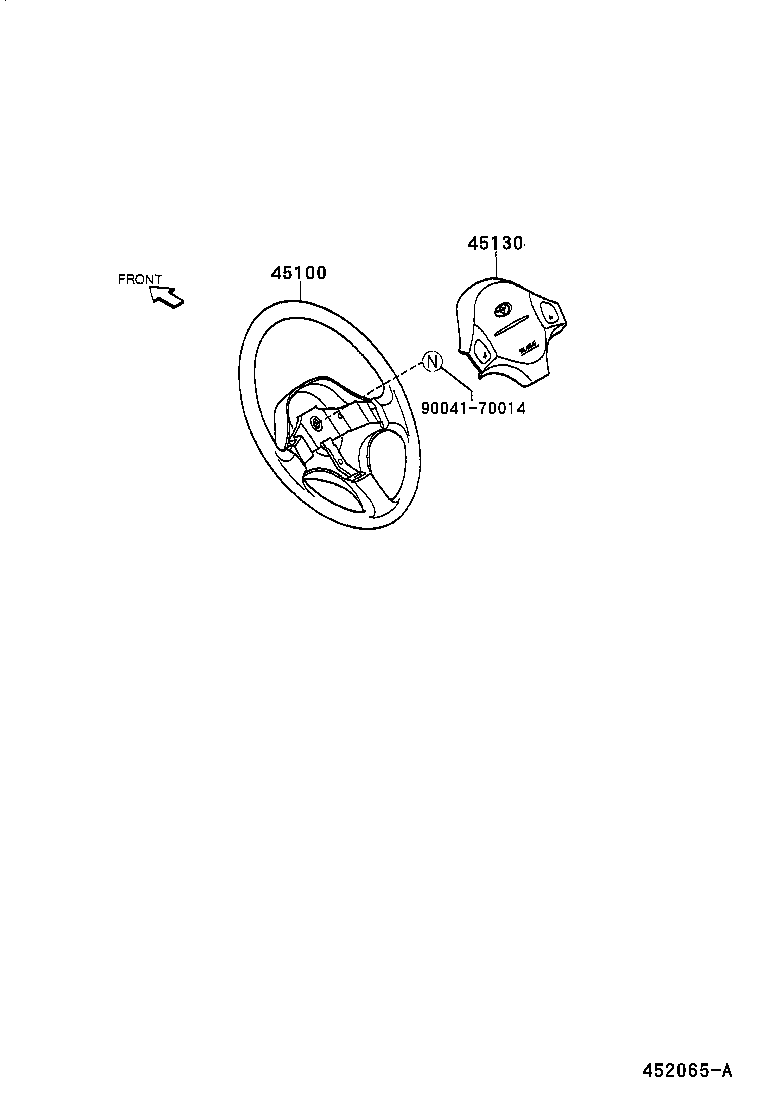 45104-87405-03 BUTTON ASSY, HORN product image