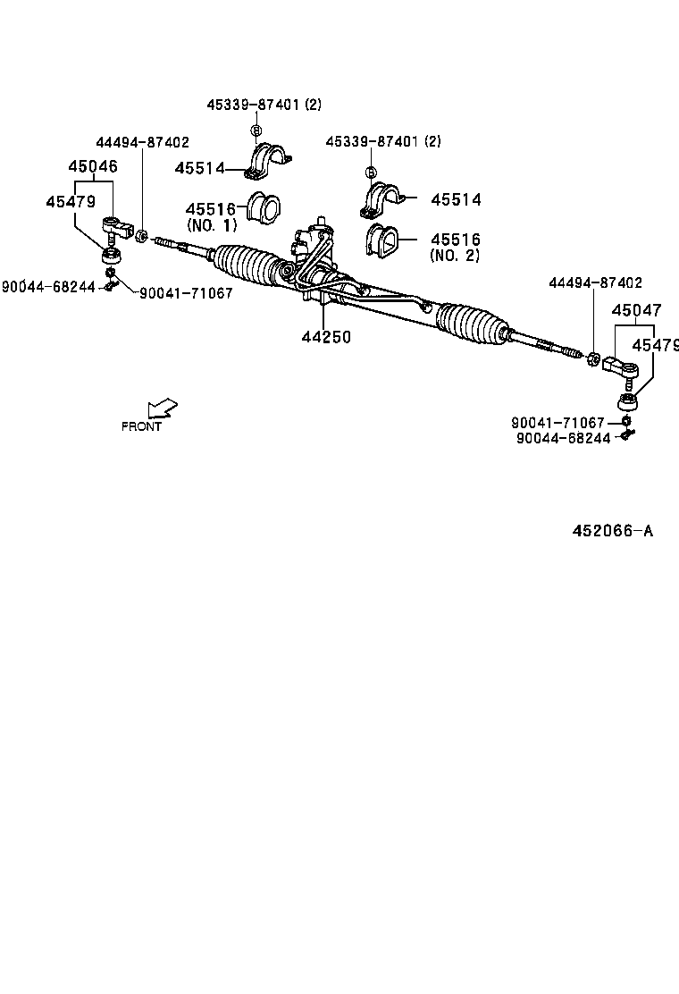 44201-87403 VALVE SUB-ASSY, POWER STEERING CONTROL product image