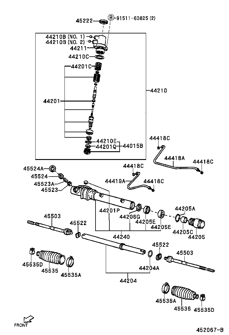 44201-87403 VALVE SUB-ASSY, POWER STEERING CONTROL product image