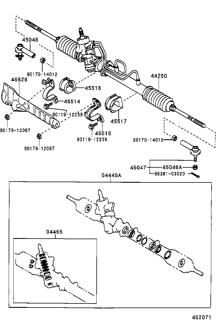 45046-09130 END SUB-ASSY, TIE ROD, RH product image