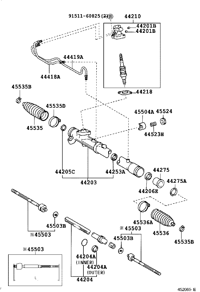 44243-52020 INSULATOR, POWER STEERING RACK HOUSING HEAT product image