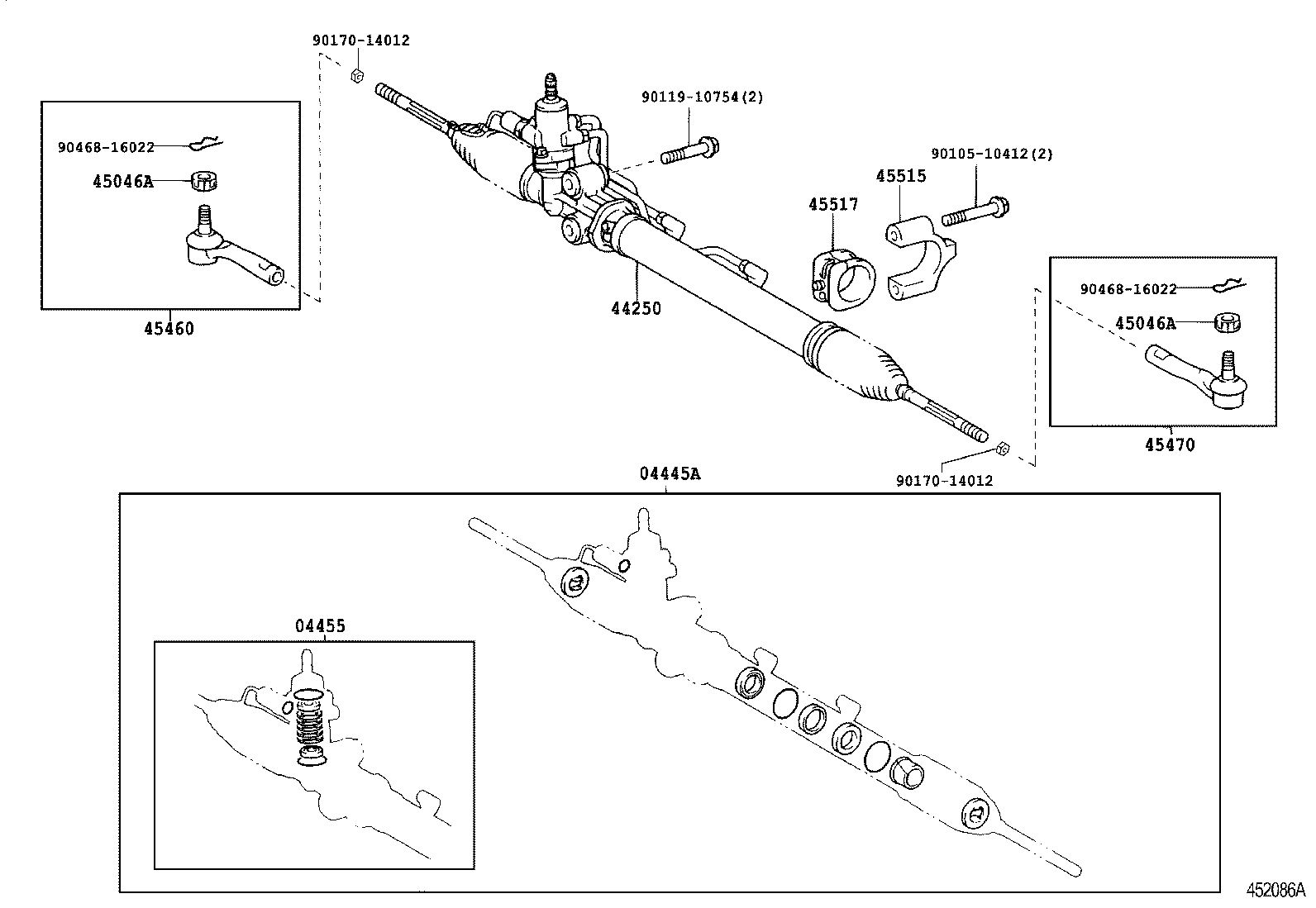 44170-22100 VALVE ASSY, SOLENOID(FOR POWER STEERING) product image