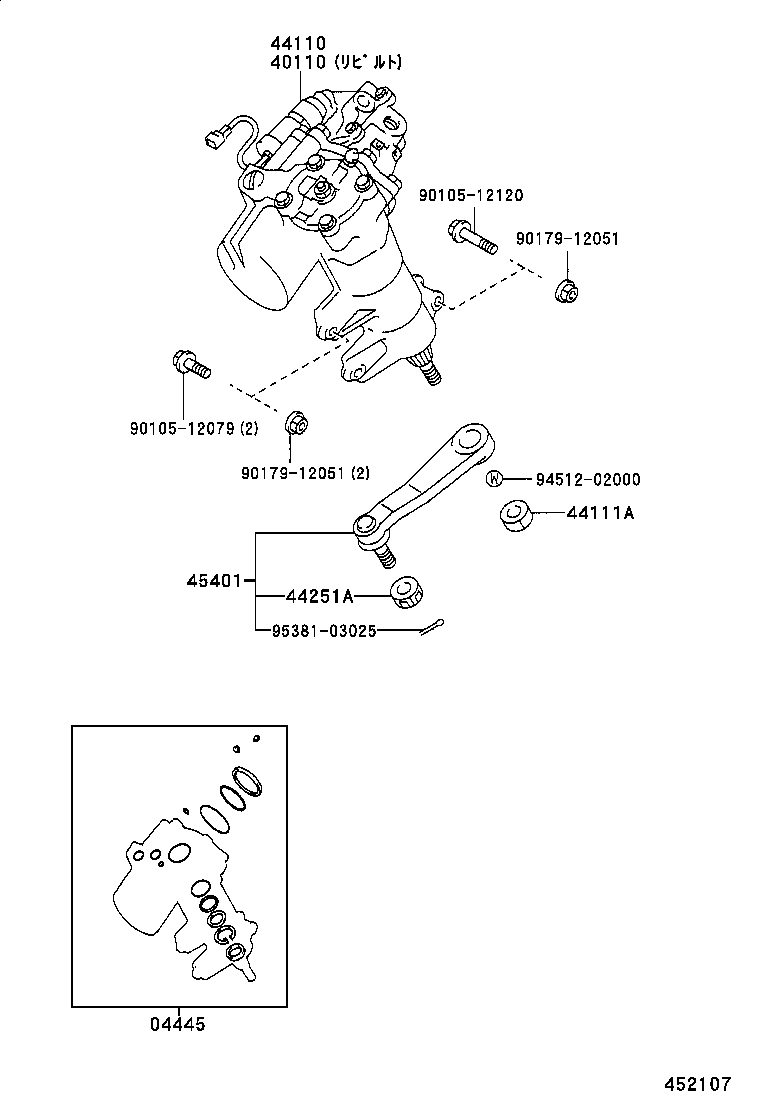 44110-30460 GEAR ASSY, POWER STEERING product image