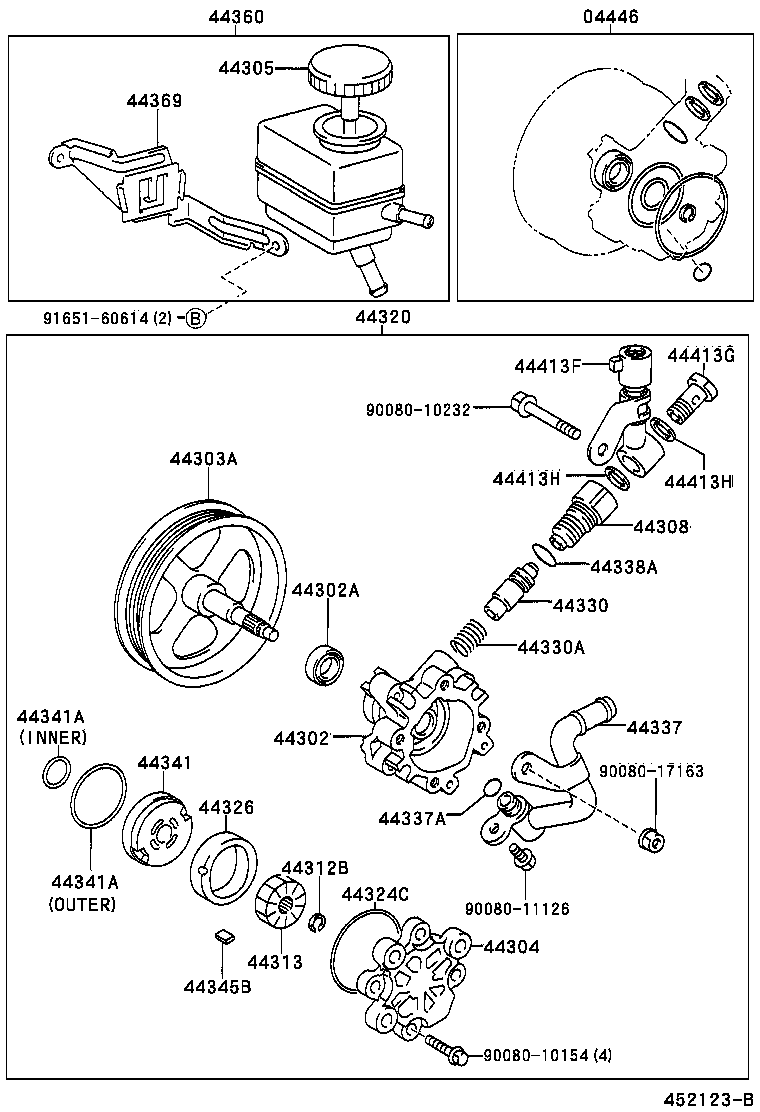 44369-02030 BRACKET, OIL RESERVOIR, NO.1 product image