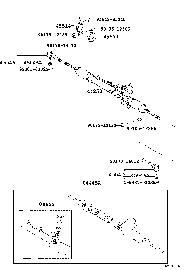 44250-42010 GEAR ASSY, POWER STEERING(FOR RACK & PINION) product image