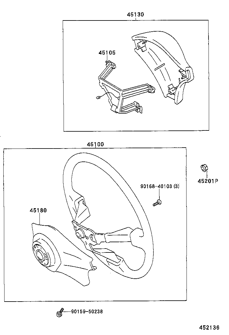 45130-16360-B2 BUTTON ASSY, HORN product image