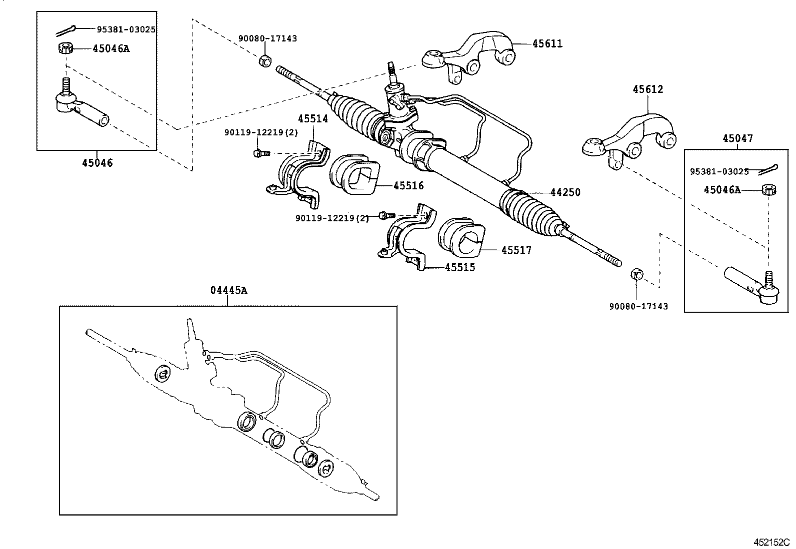 44205-0B010 STOPPER SUB-ASSY, CYLINDER END product image
