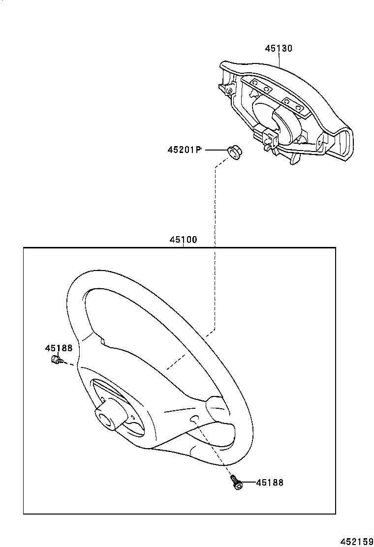 45130-52050-E0 BUTTON ASSY, HORN product image
