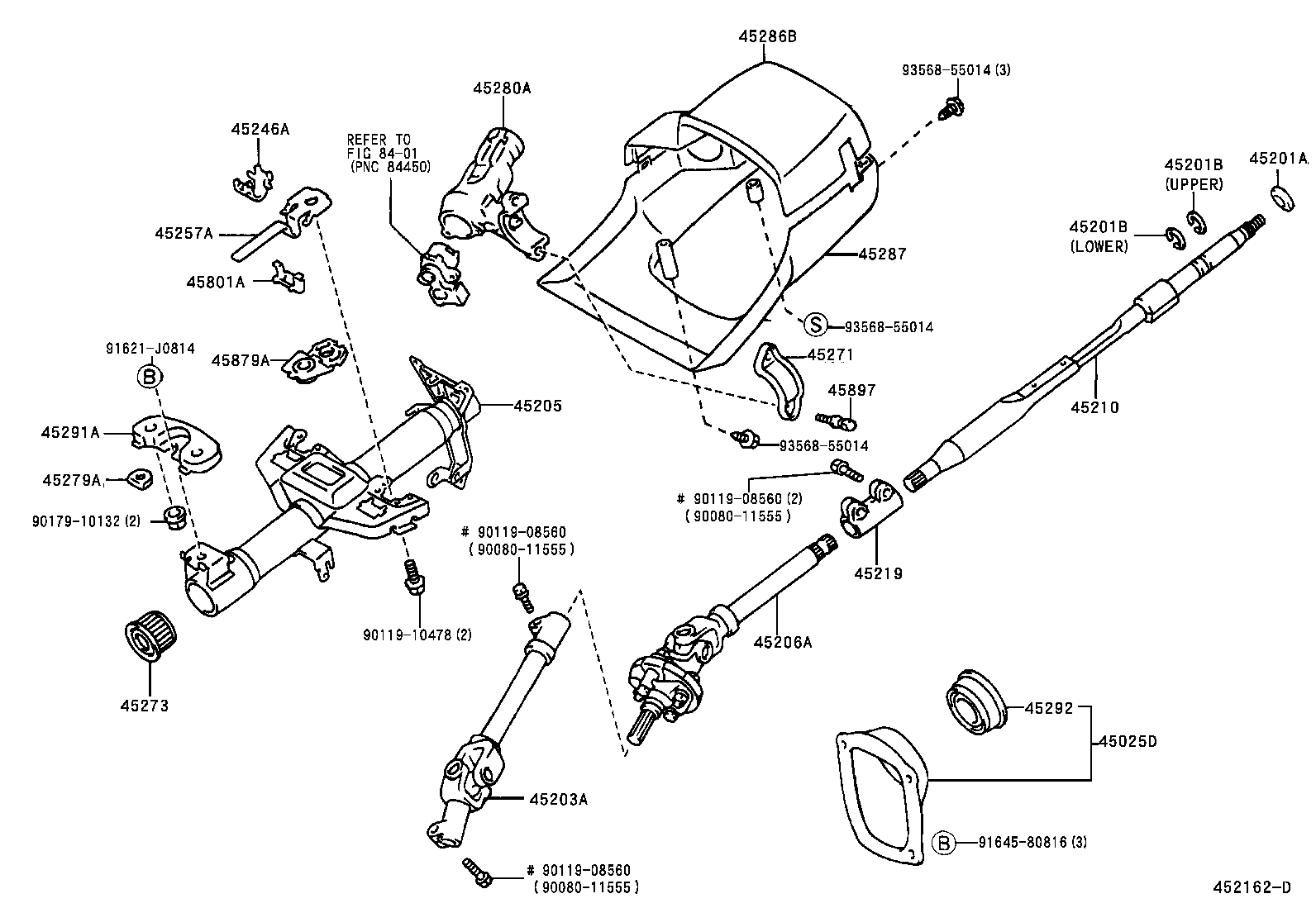 45205-0B020 TUBE SUB-ASSY, STEERING COLUMN product image