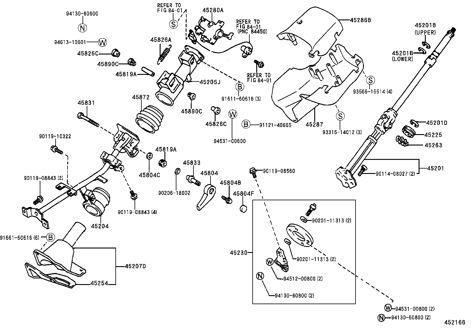 45207-25040 COVER SUB-ASSY, MAIN SHAFT JOINT product image