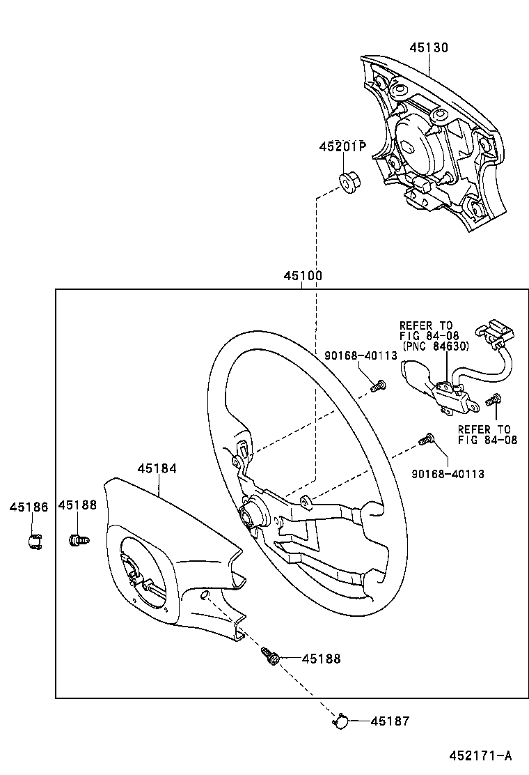 45100-28360-B0 WHEEL ASSY, STEERING product image