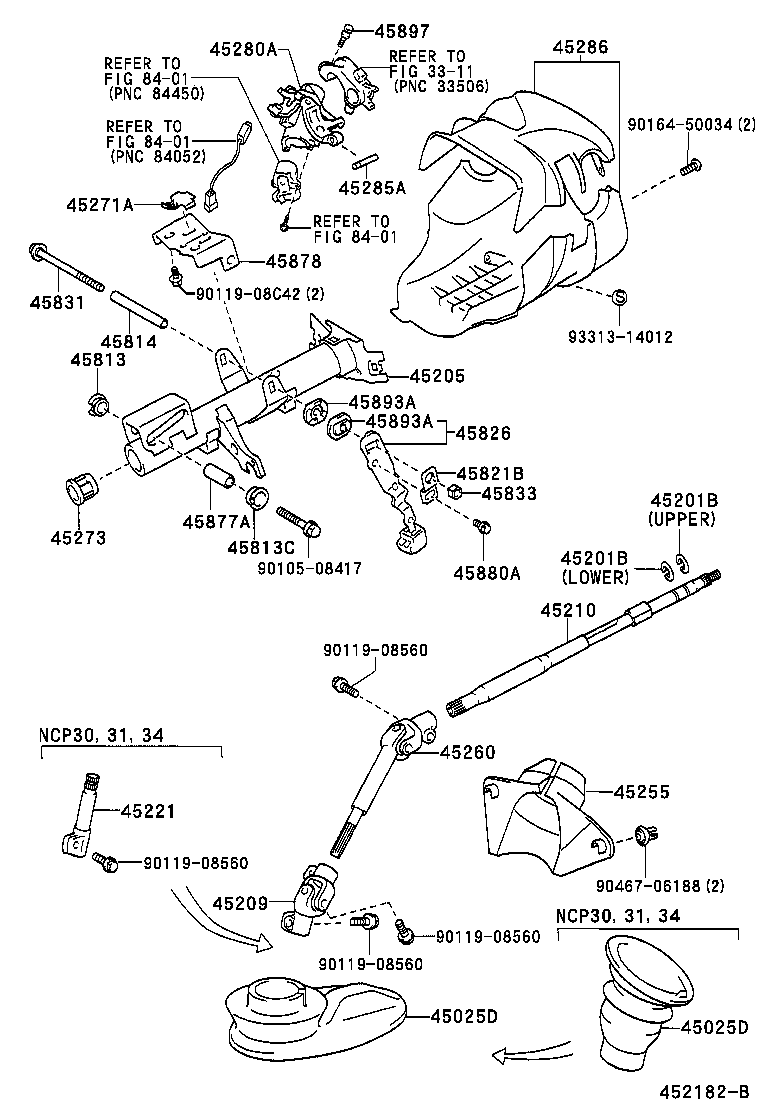 45286-52903-C0 COVER, STEERING COLUMN product image