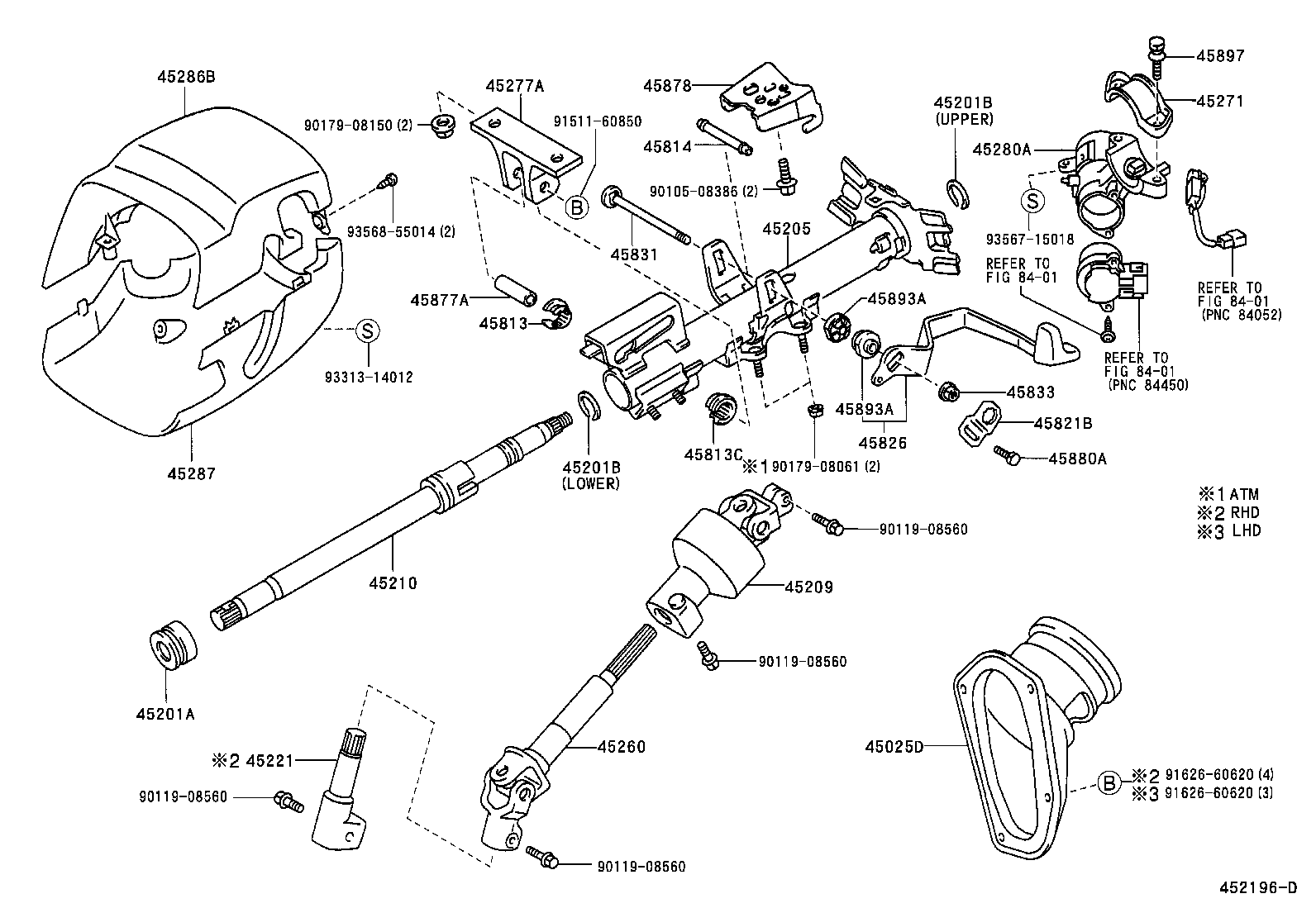 45025-28040 COVER SUB-ASSY, STEERING COLUMN HOLE, NO.1 product image