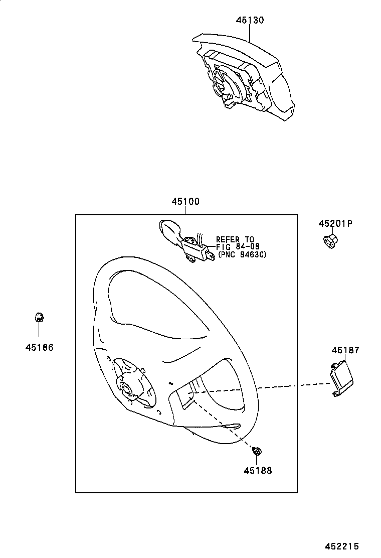 45100-06331-C0 WHEEL ASSY, STEERING product image
