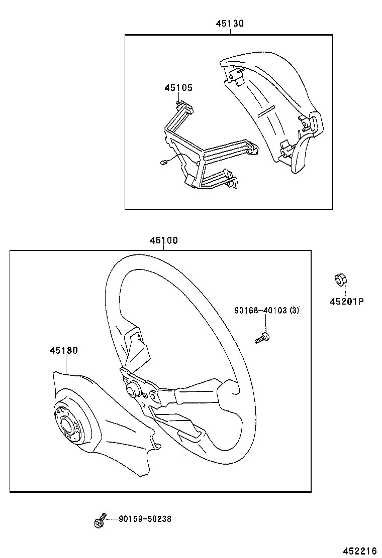 45105-16200 PLATE SUB-ASSY, HORN BUTTON CONTACT, NO.1 product image