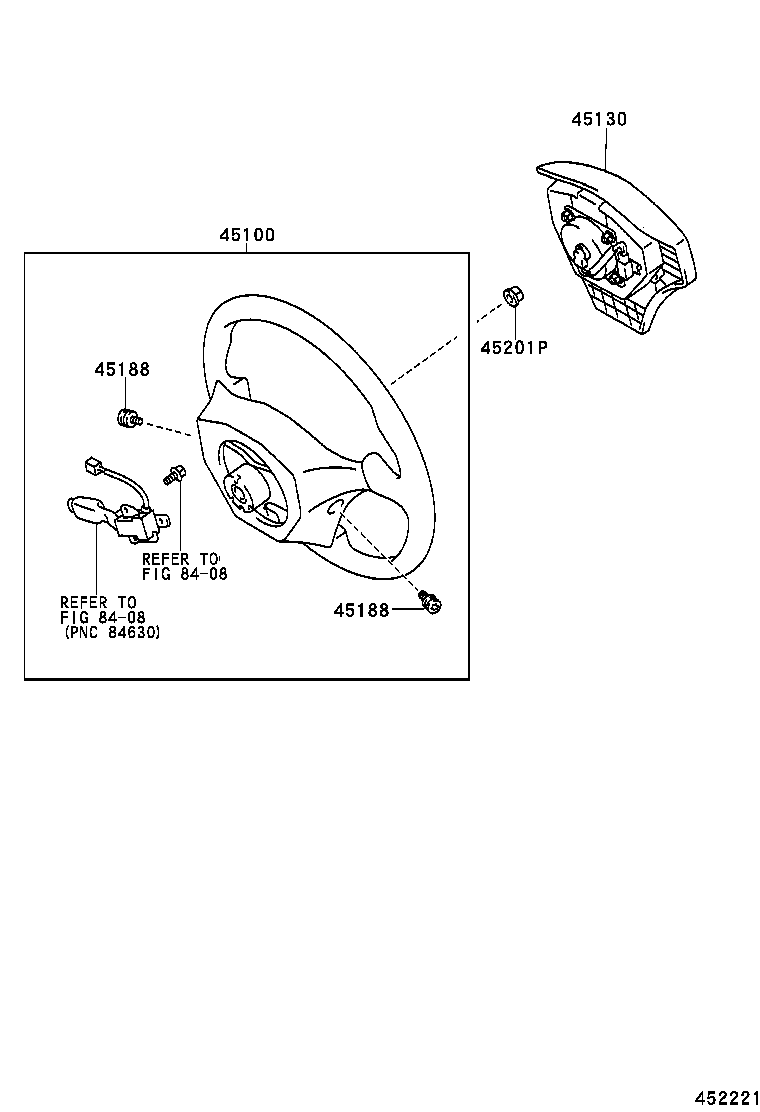 45100-02110-C1 WHEEL ASSY, STEERING product image