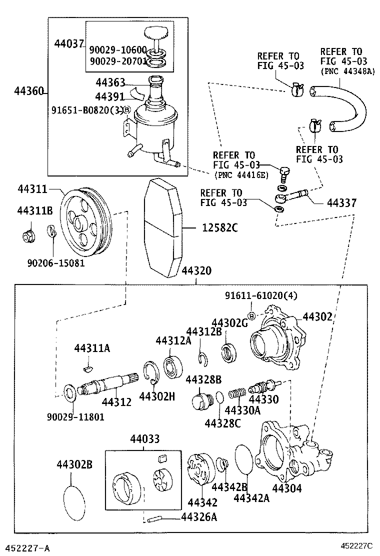44337-37060 UNION, POWER STEERING SUCTION PORT product image