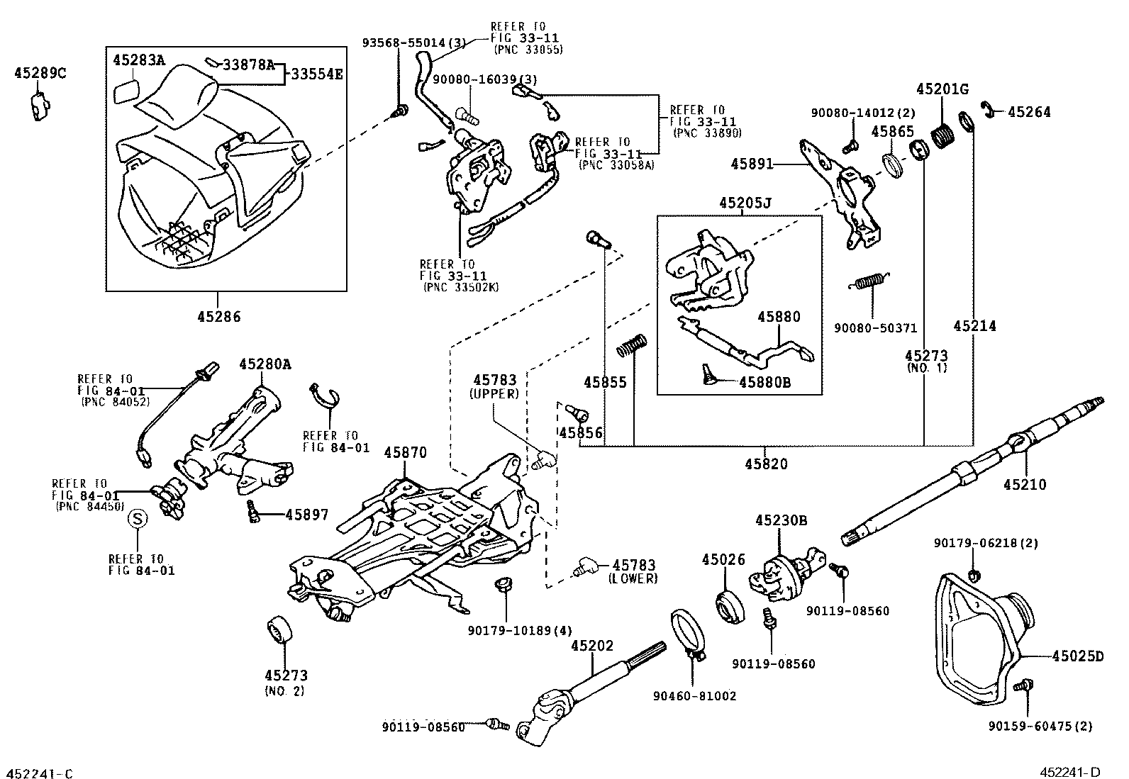 45025-07030 COVER SUB-ASSY, STEERING COLUMN HOLE, NO.1 product image