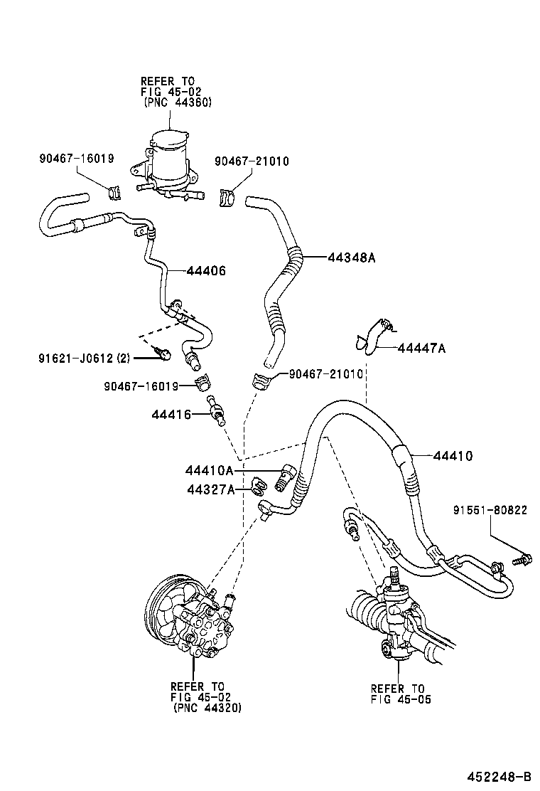 44348-42070 HOSE, OIL RESERVOIR TO PUMP, NO.1 product image