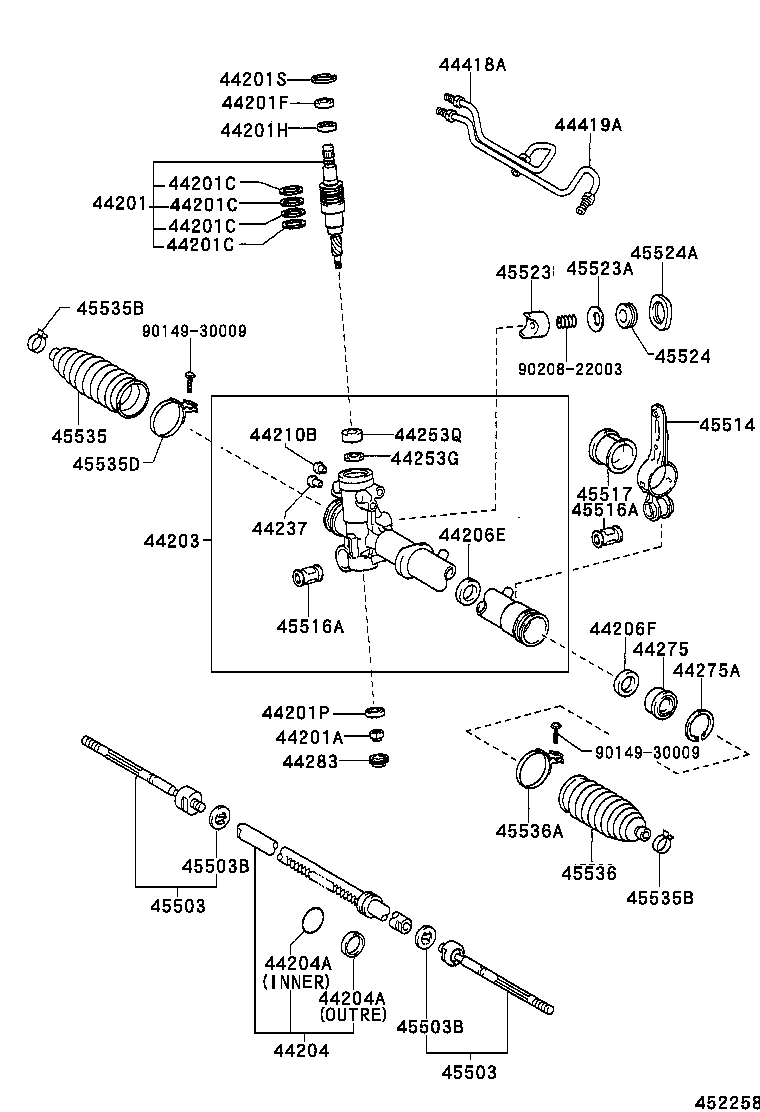 40120-42130 GEAR ASSY,POWER STEERING,REBUILT product image