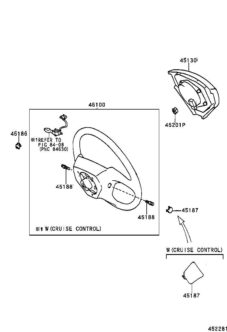 45100-48060-C0 WHEEL ASSY, STEERING product image