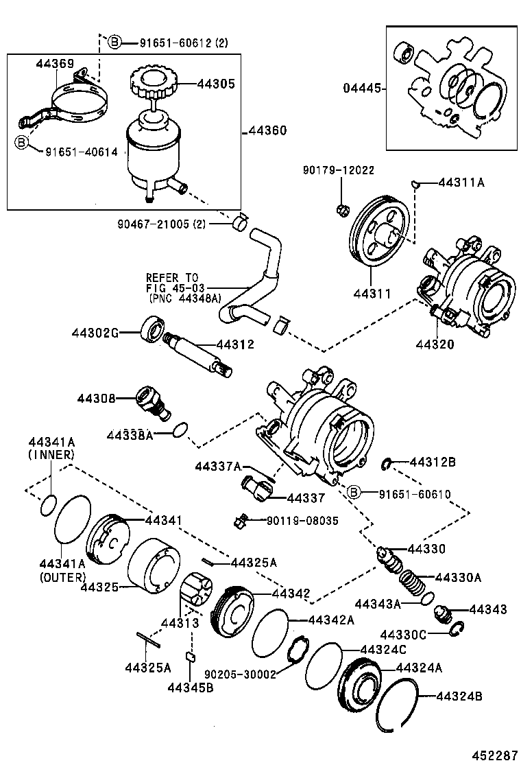44369-20080 BRACKET, OIL RESERVOIR, NO.1 product image