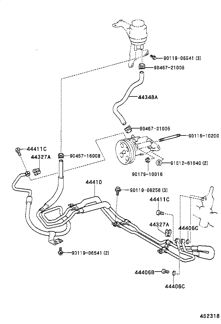 44327-30060 GASKET, PRESSURE PORT, NO.1 product image