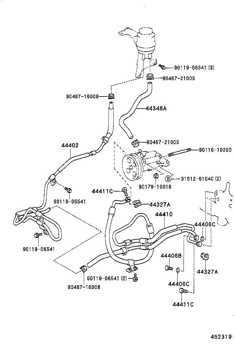 44327-30060 GASKET, PRESSURE PORT, NO.1 product image