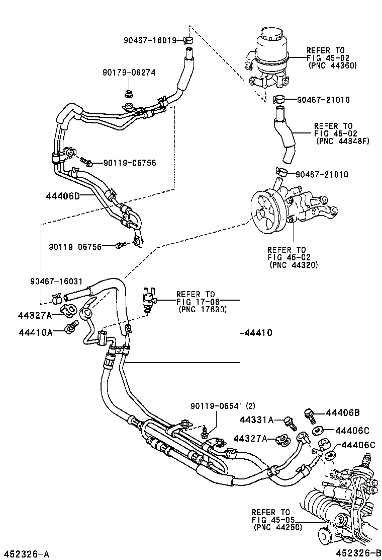 Toyota 44410-50080 TUBE ASSY, PRESSURE FEED